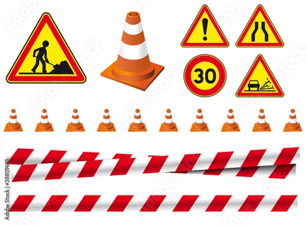 Fototapeta Oznakowanie drogowe