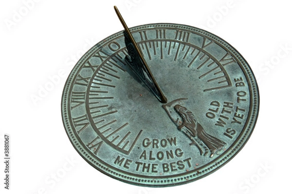 Obraz Sundial isolated on white