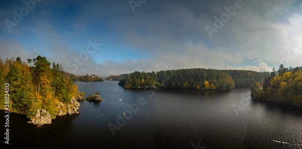 Fototapeta Stausee Ottenstein im Waldviertel (Panorama)