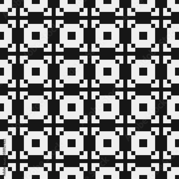 Fototapeta Abstract Cross Pattern Dots Logo generative computational art illustration