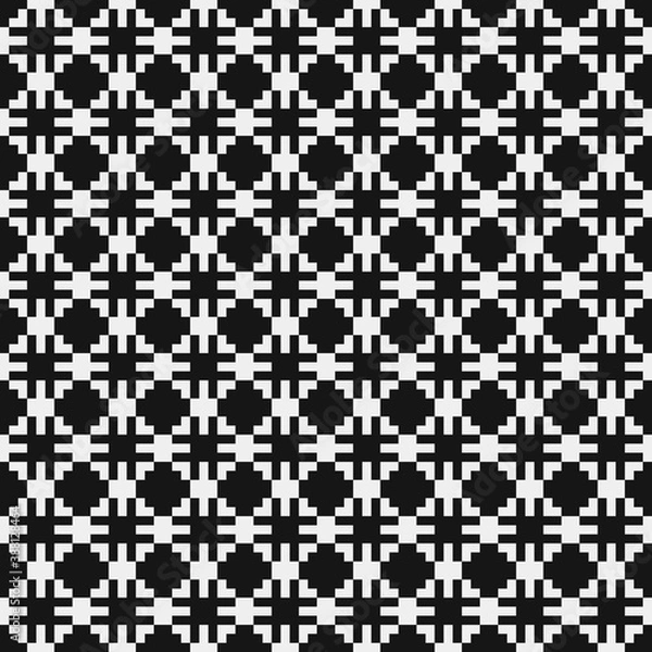 Obraz Abstract Cross Pattern Dots Logo generative computational art illustration