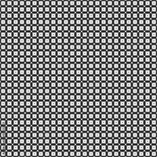 Fototapeta Abstract Cross Pattern Dots Logo generative computational art illustration