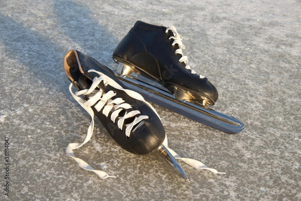 Fototapeta Ice skating