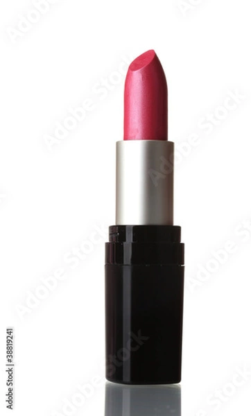 Obraz Red lipstick isolated on white background