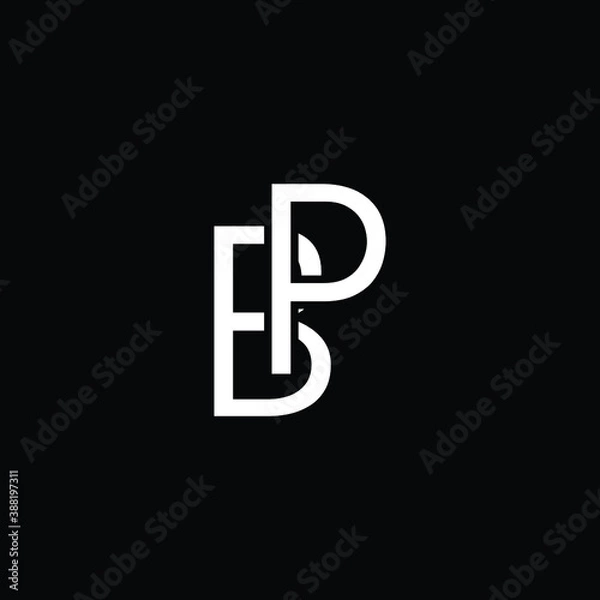 Obraz Letter BP PB Monogram Logo