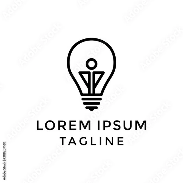 Obraz executive Idea Logo Design Template