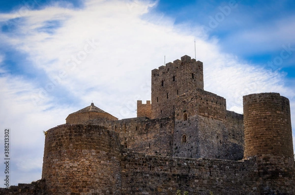 Fototapeta 
Landscape of an ancient stone romanic castle on the mountain