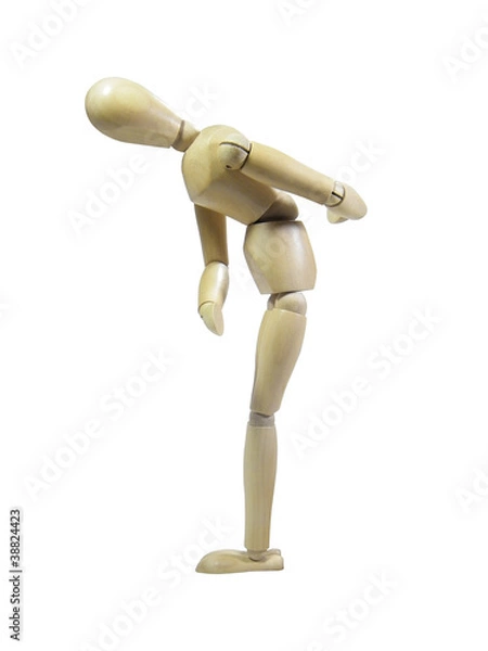 Obraz Wood Puppet Taking A Bow