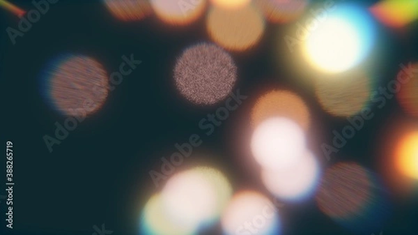 Fototapeta Abstract festive bokeh. used as an overlay