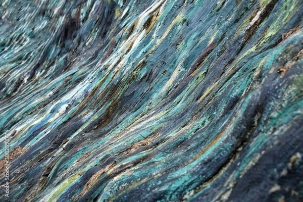 Fototapeta A stone with beautiful patterns and multi colors.