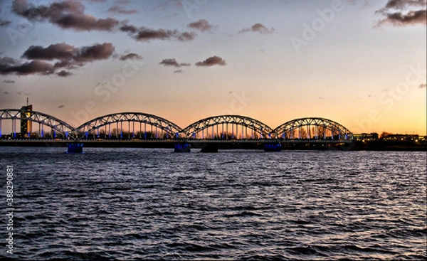 Obraz city harbour bridge