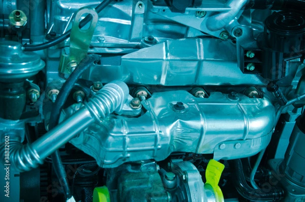 Fototapeta car engine