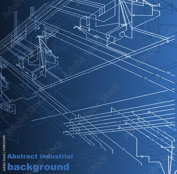 Fototapeta Abstract industrial background