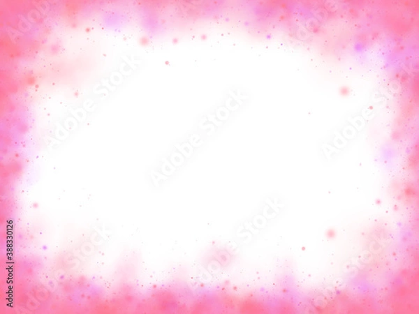 Fototapeta ふわふわで可愛い背景・見出しにも使える枠