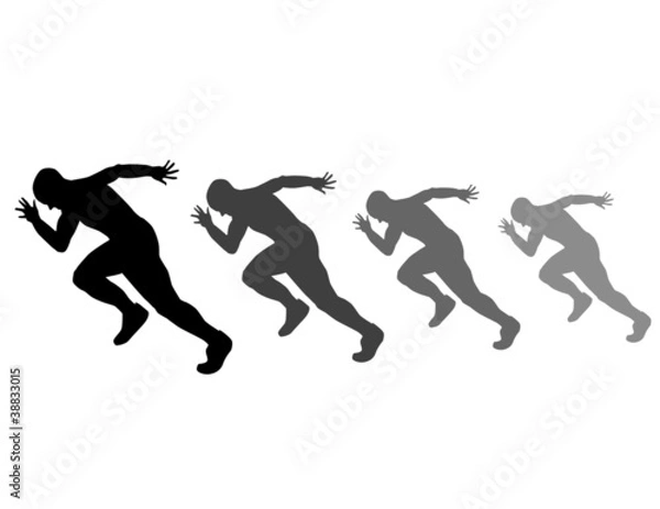 Obraz Sprinters! Vector eps8 / clip art / jpeg