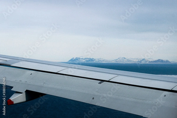 Obraz Plane Window iced