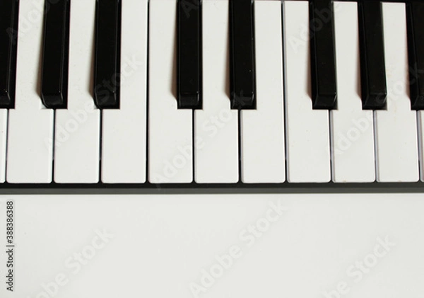 Obraz piano midi on white background