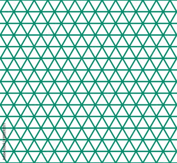 Fototapeta Triangular Coloured Seamless Repeat Pattern Background