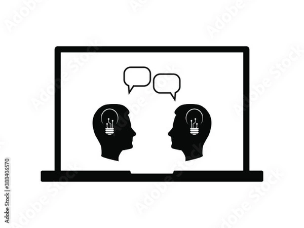 Fototapeta person business communication computer illustration