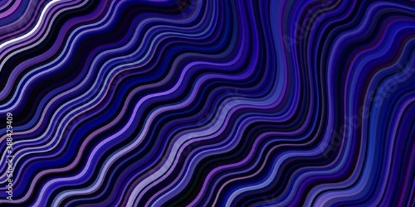 Fototapeta Light Purple vector layout with bent lines.