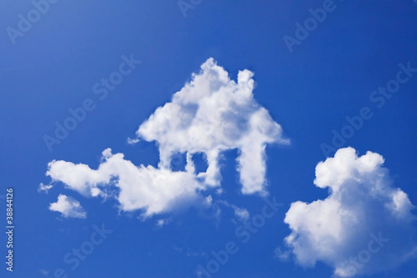 Obraz house cloud form