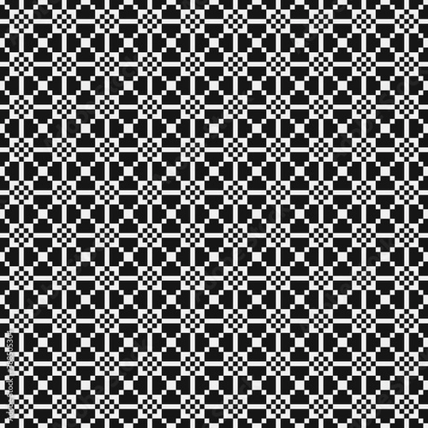 Fototapeta Abstract Cross Pattern Dots Logo generative computational art illustration