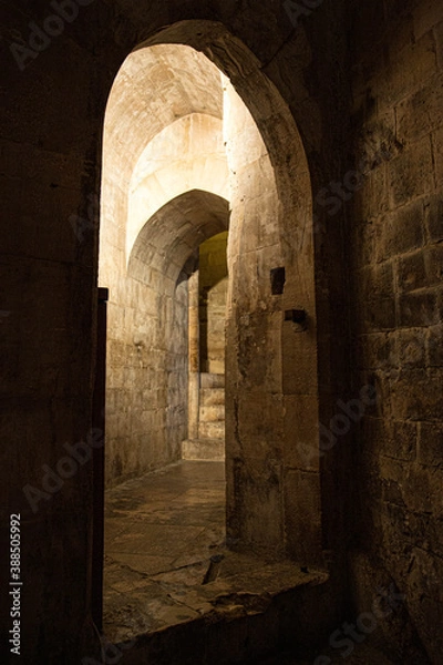 Obraz old stone arch in town