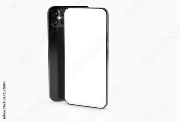 Fototapeta digital smartphone device mobile phone 3d isolated