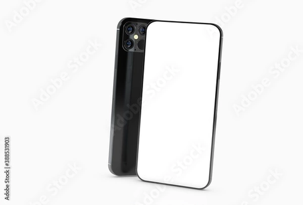 Fototapeta digital smartphone device mobile phone 3d isolated