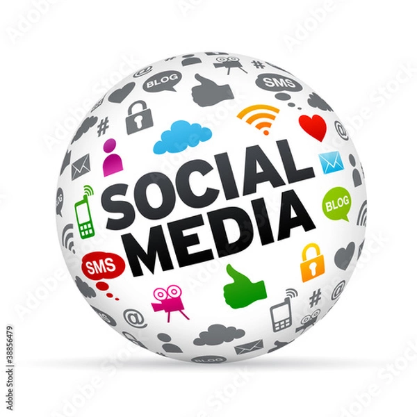 Obraz Sfera mediów społecznościowych