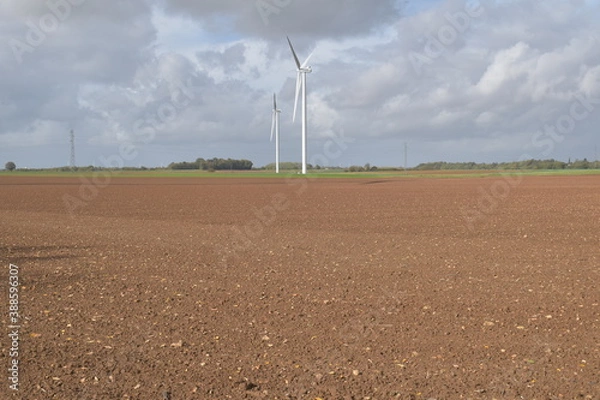 Obraz wind turbines farm