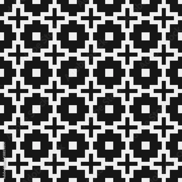 Obraz Abstract Cross Pattern Dots Logo generative computational art illustration