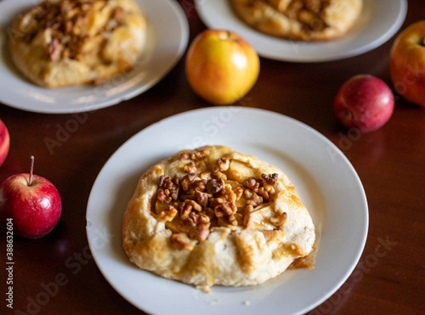 Obraz Apple Galette with Walnuts