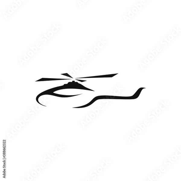 Obraz logo for helicopter flight vector editable