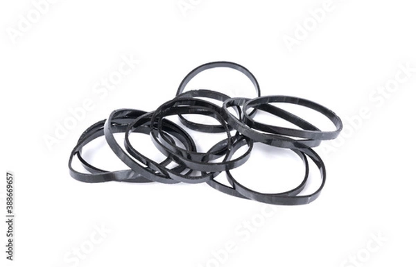 Fototapeta Czarna gumka na białym tle