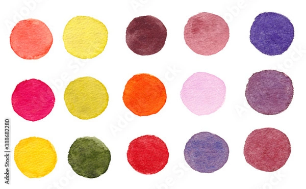 Obraz いろどり水彩アイコンみのり