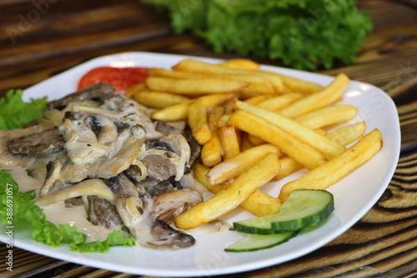 Obraz grilled chicken with vegetables