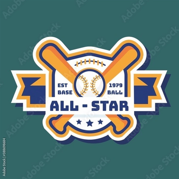 Obraz Baseball All-Star Vector