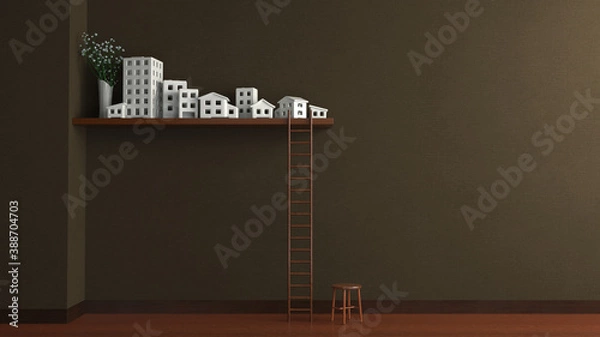 Obraz Wall decoration Building model