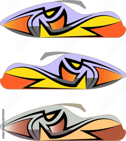Fototapeta Snowmobile Graphics