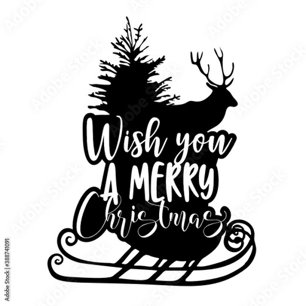 Obraz santa claus sleigh