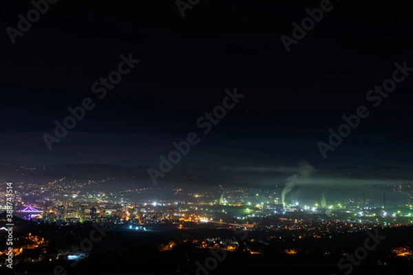 Obraz Nighttime cityscape 