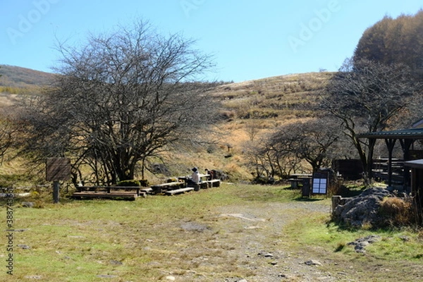 Obraz 自然の中にある休憩所