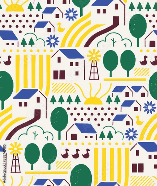 Obraz Down Hill Pattern Design