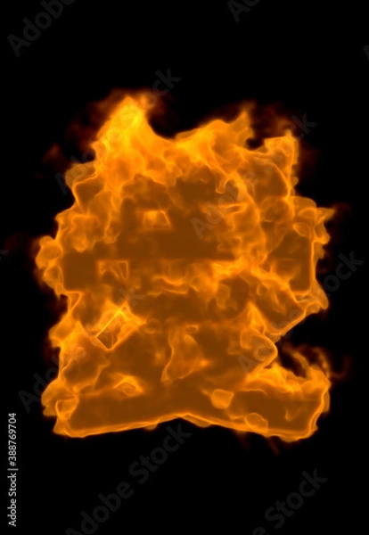 Fototapeta 炎の文字