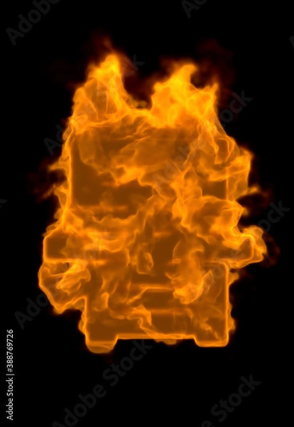 Fototapeta 炎の文字