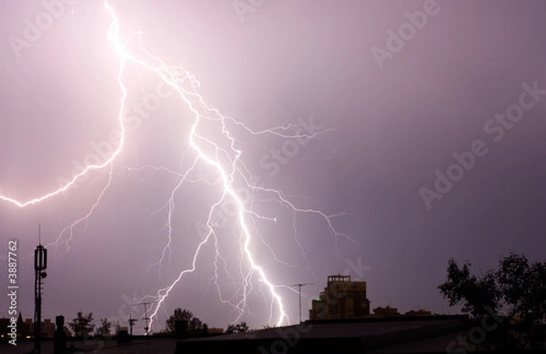 Obraz thunderbolt in the sity