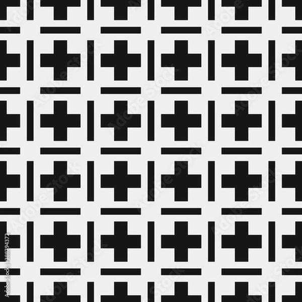 Fototapeta Abstract Cross Pattern Dots Logo generative computational art illustration
