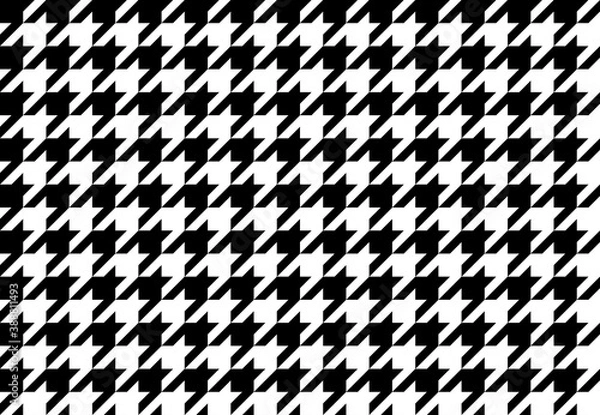 Fototapeta bez szwu wektor wzór kontroli ząb gończy