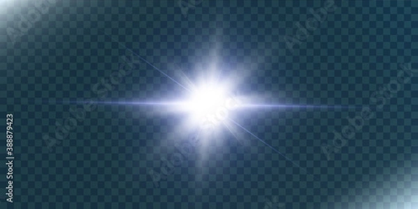 Fototapeta Light effect for design and illustration.